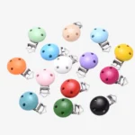 Coloured Round Wood Dummy Clip Fastener
