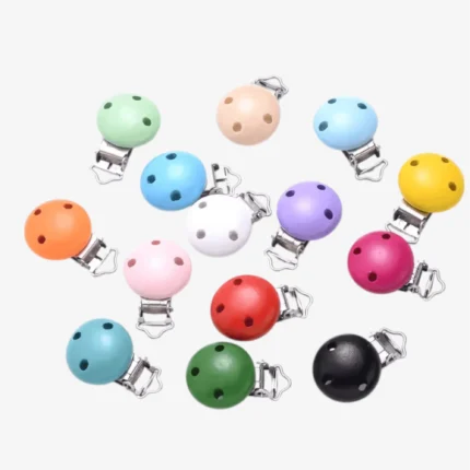 Coloured Round Wood Dummy Clip Fastener