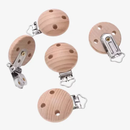 Round Natural Wood Dummy Clip Fastener
