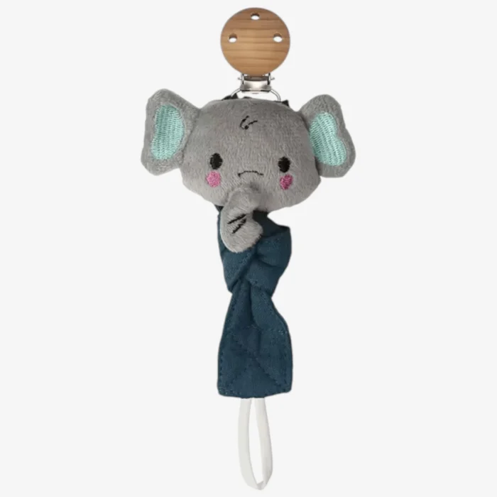 elephant fabric dummy clip
