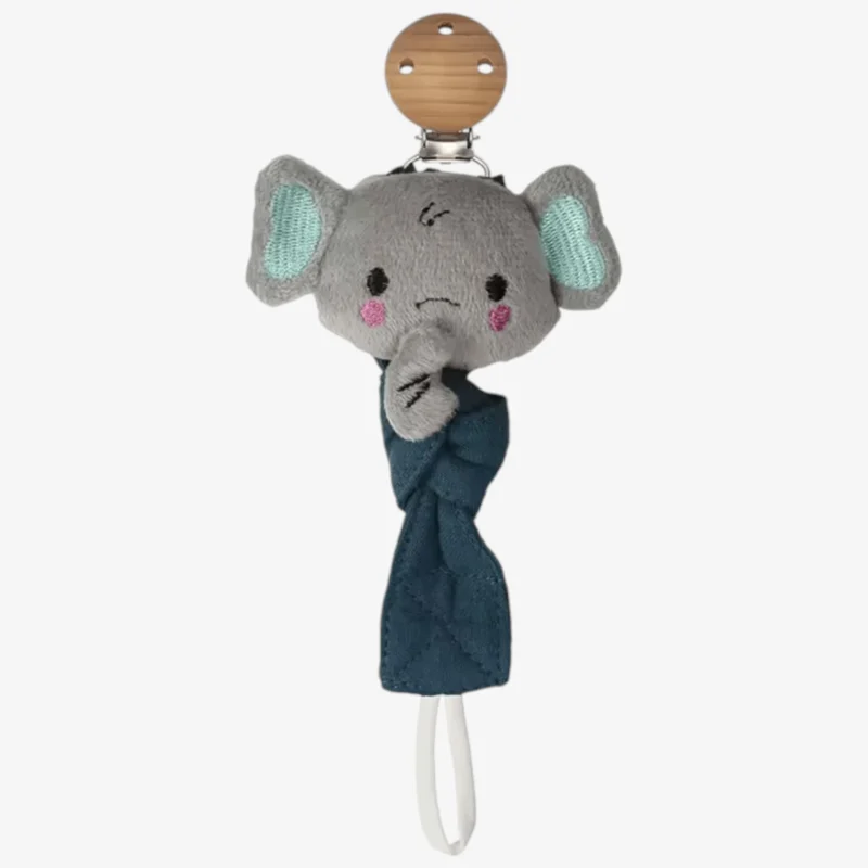 elephant fabric dummy clip
