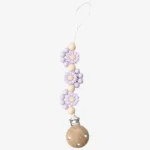 purple Sunflower Silicone dummy clip