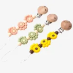 sunflower silicone dummy clip